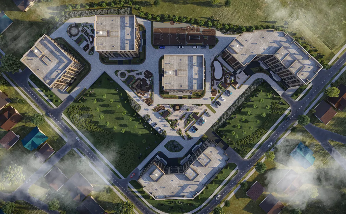 ЖК Волна — ночной вид